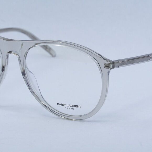 🕶️ New Saint Laurent SL667OPT 003 Eyeglasses - Transparent Beige Frame - Picture 3 of 11